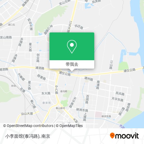 小李面馆(泰冯路)地图