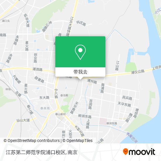 江苏第二师范学院浦口校区地图