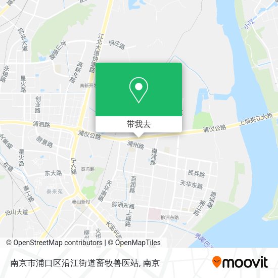 南京市浦口区沿江街道畜牧兽医站地图
