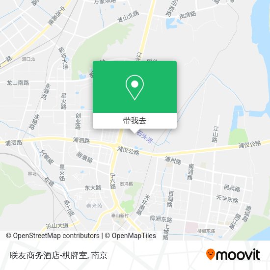联友商务酒店-棋牌室地图