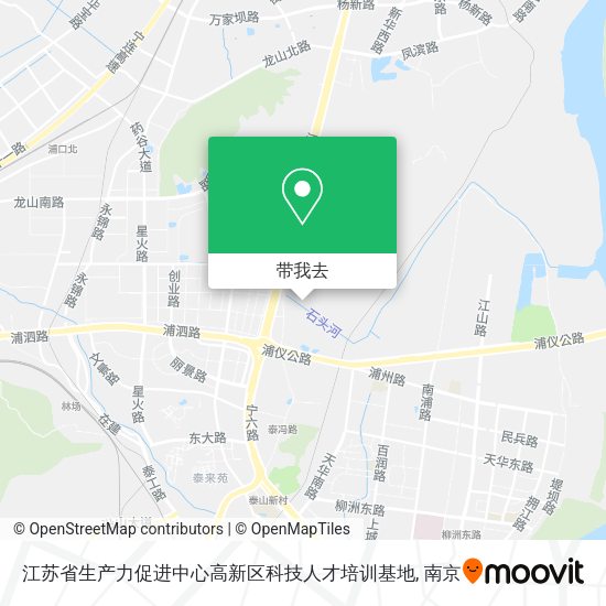 江苏省生产力促进中心高新区科技人才培训基地地图