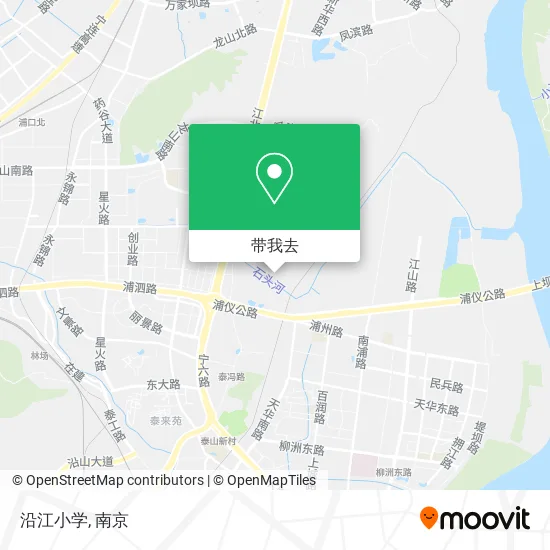 沿江小学地图
