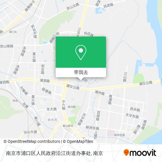 南京市浦口区人民政府沿江街道办事处地图