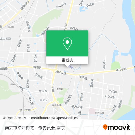 南京市沿江街道工作委员会地图