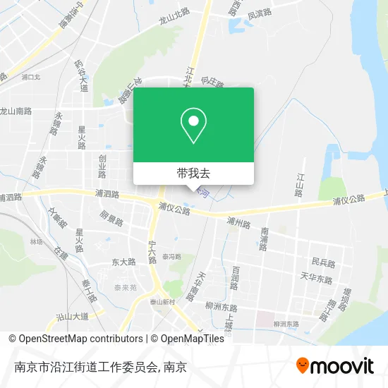 南京市沿江街道工作委员会地图