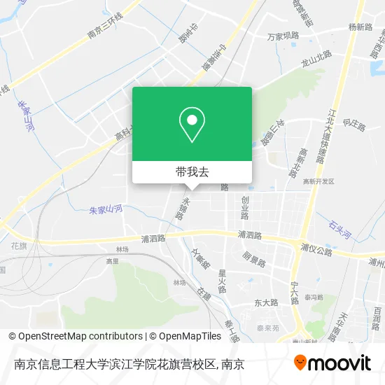 南京信息工程大学滨江学院花旗营校区地图