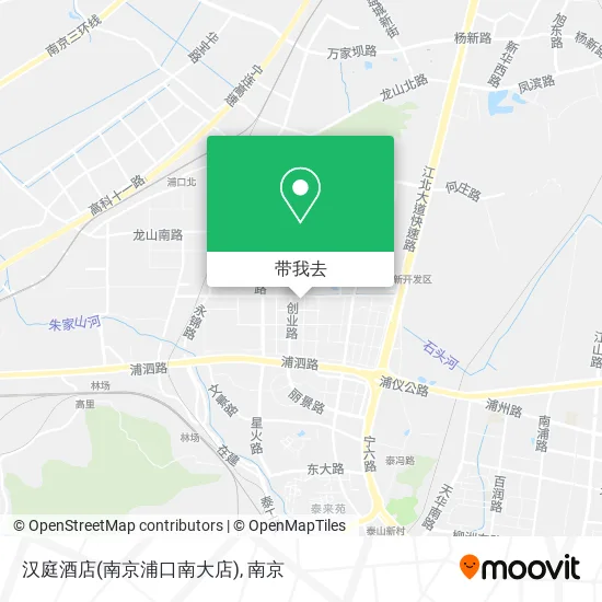 汉庭酒店(南京浦口南大店)地图
