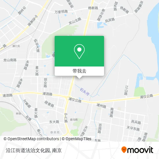 沿江街道法治文化园地图