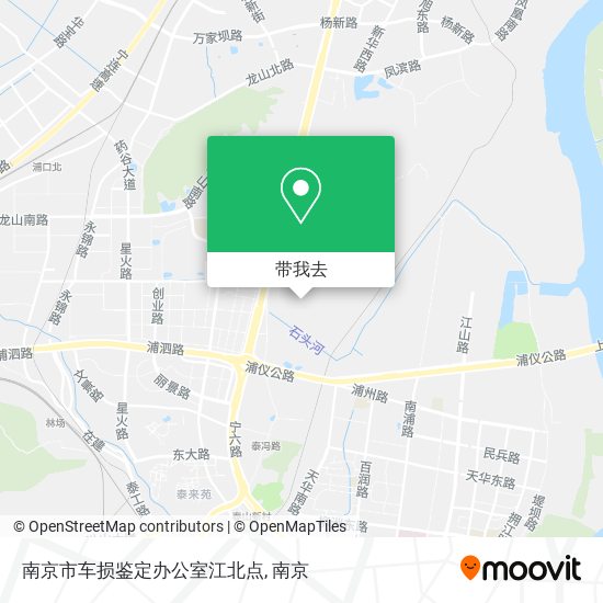 南京市车损鉴定办公室江北点地图