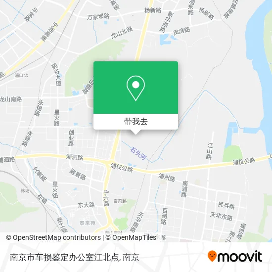南京市车损鉴定办公室江北点地图