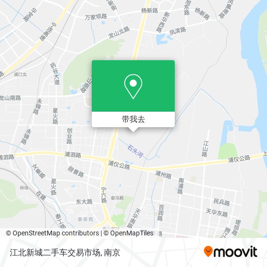 江北新城二手车交易市场地图