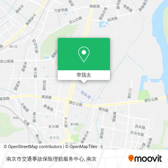 南京市交通事故保险理赔服务中心地图