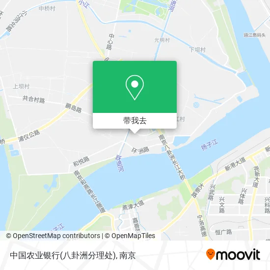 中国农业银行(八卦洲分理处)地图