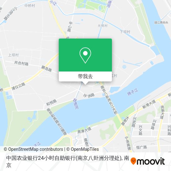 中国农业银行24小时自助银行(南京八卦洲分理处)地图