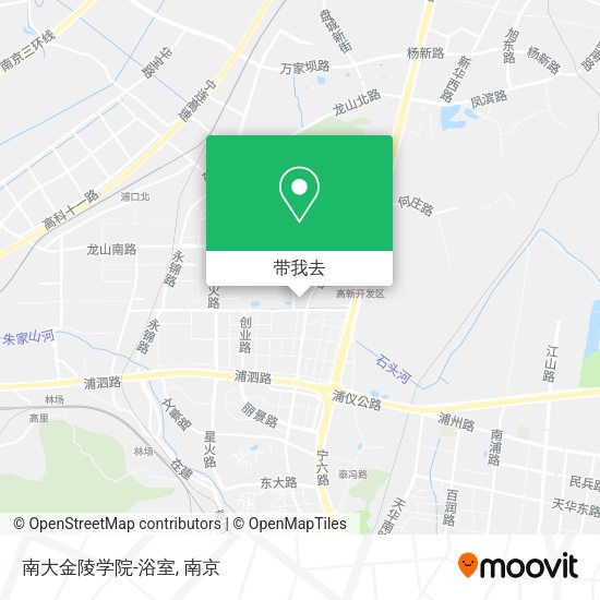 南大金陵学院-浴室地图