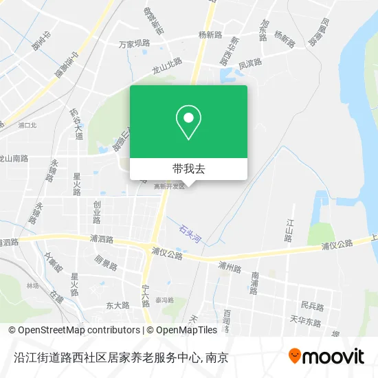沿江街道路西社区居家养老服务中心地图
