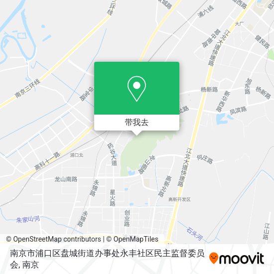 南京市浦口区盘城街道办事处永丰社区民主监督委员会地图