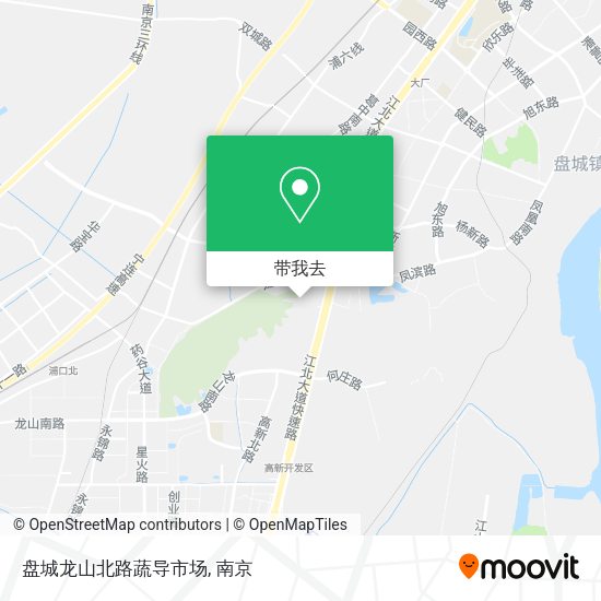 盘城龙山北路蔬导市场地图