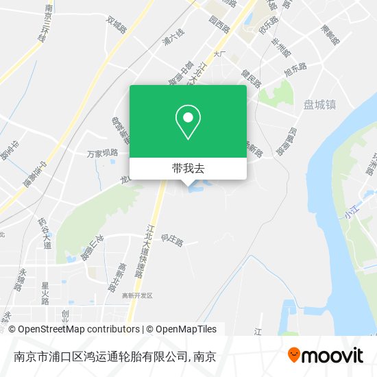 南京市浦口区鸿运通轮胎有限公司地图