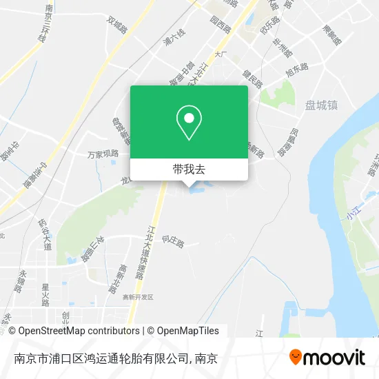 南京市浦口区鸿运通轮胎有限公司地图