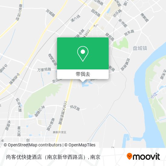 尚客优快捷酒店（南京新华西路店）地图