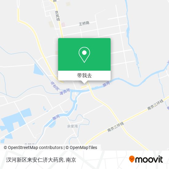 汊河新区来安仁济大药房地图