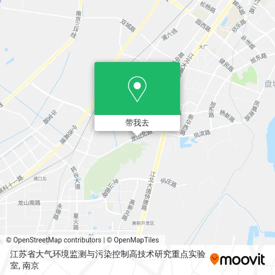 江苏省大气环境监测与污染控制高技术研究重点实验室地图