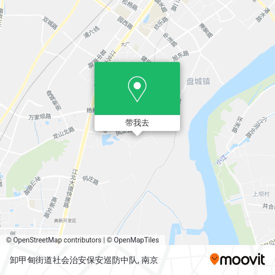 卸甲甸街道社会治安保安巡防中队地图