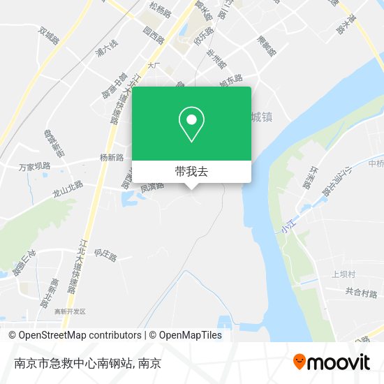 南京市急救中心南钢站地图