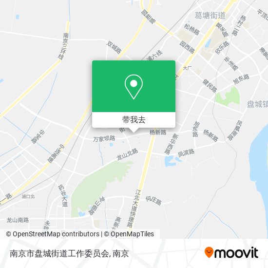 南京市盘城街道工作委员会地图
