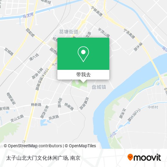 太子山北大门文化休闲广场地图
