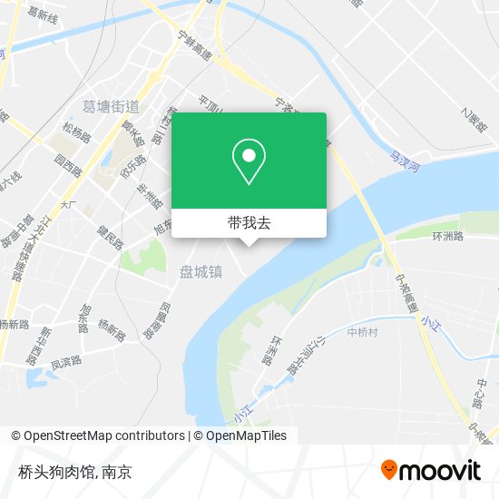 桥头狗肉馆地图