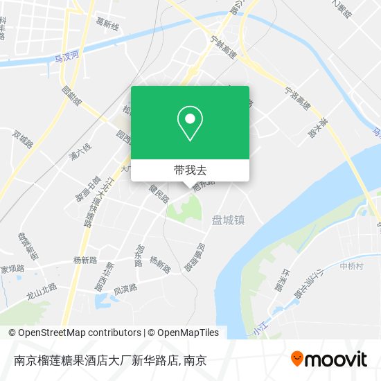 南京榴莲糖果酒店大厂新华路店地图