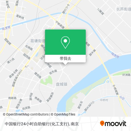 中国银行24小时自助银行(化工支行)地图