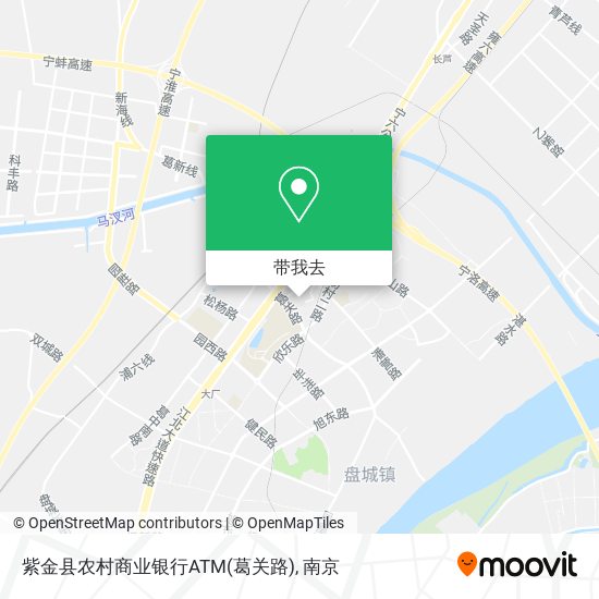 紫金县农村商业银行ATM(葛关路)地图