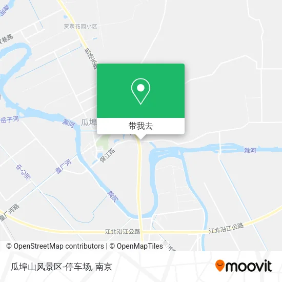瓜埠山风景区-停车场地图
