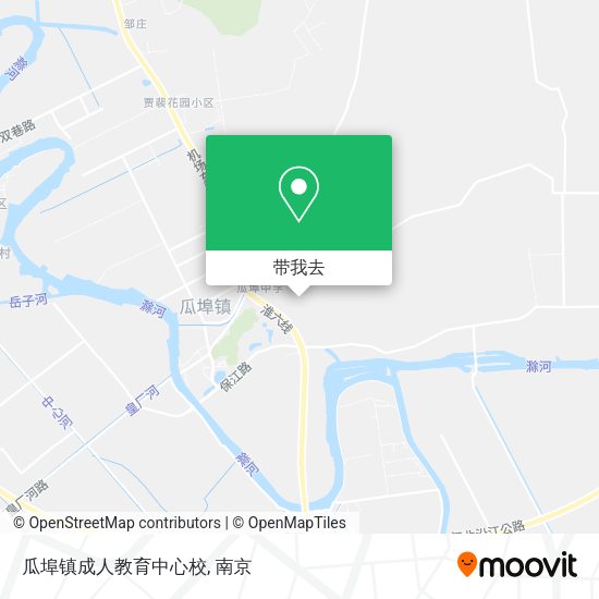 瓜埠镇成人教育中心校地图