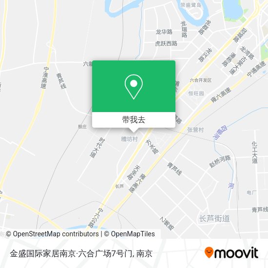 金盛国际家居南京·六合广场7号门地图