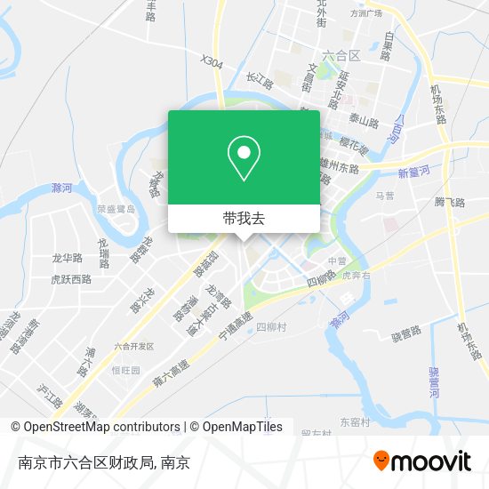 南京市六合区财政局地图