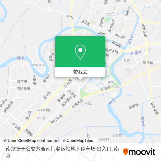 南京扬子公交六合南门客运站地下停车场-出入口地图