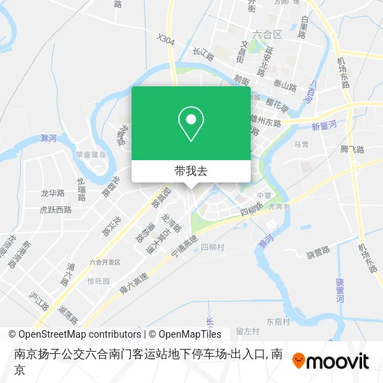 南京扬子公交六合南门客运站地下停车场-出入口地图