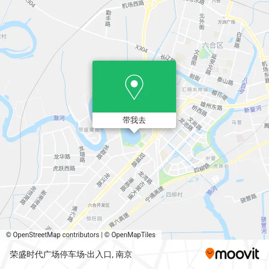 荣盛时代广场停车场-出入口地图