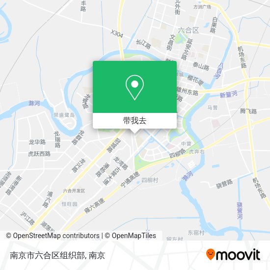 南京市六合区组织部地图
