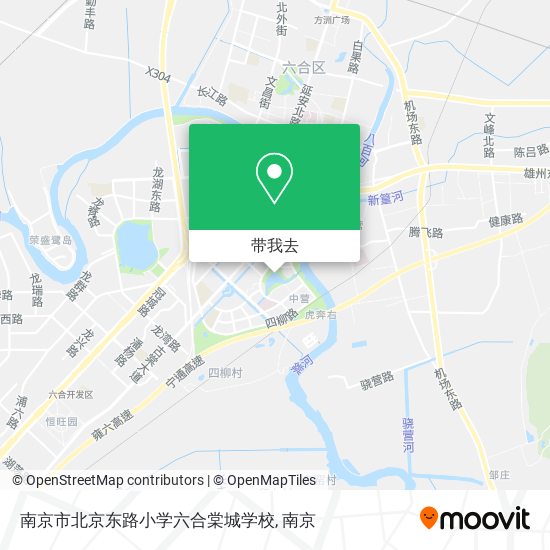 南京市北京东路小学六合棠城学校地图
