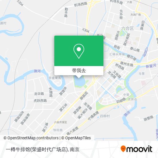 一樽牛排馆(荣盛时代广场店)地图