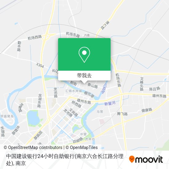 中国建设银行24小时自助银行(南京六合长江路分理处)地图