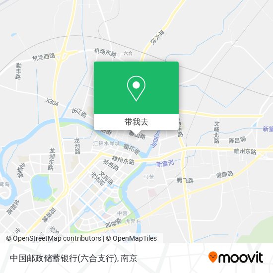中国邮政储蓄银行(六合支行)地图