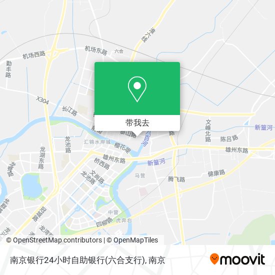 南京银行24小时自助银行(六合支行)地图