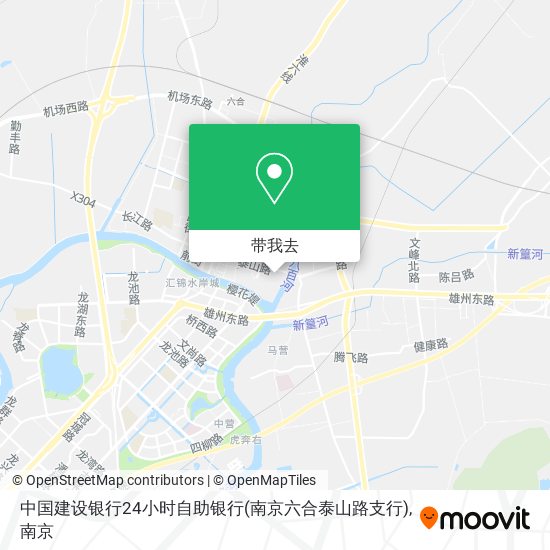 中国建设银行24小时自助银行(南京六合泰山路支行)地图