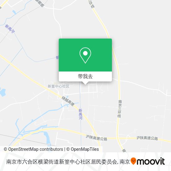 南京市六合区横梁街道新篁中心社区居民委员会地图